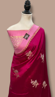 Pure Mango Silk Banarasi Handlokom Saree - The Handlooms