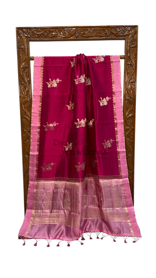 Pure Mango Silk Banarasi Handlokom Saree - The Handlooms
