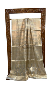 Pure Kora Tissue Tanchui Handloom Banarasi Saree - The Handlooms