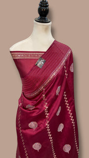 Pure Mango Silk Banarasi Handloom Saree - The Handlooms