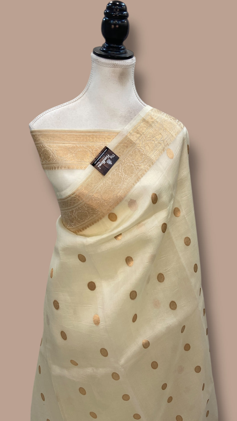 Pure Kora Handloom Banarasi Saree - The Handlooms