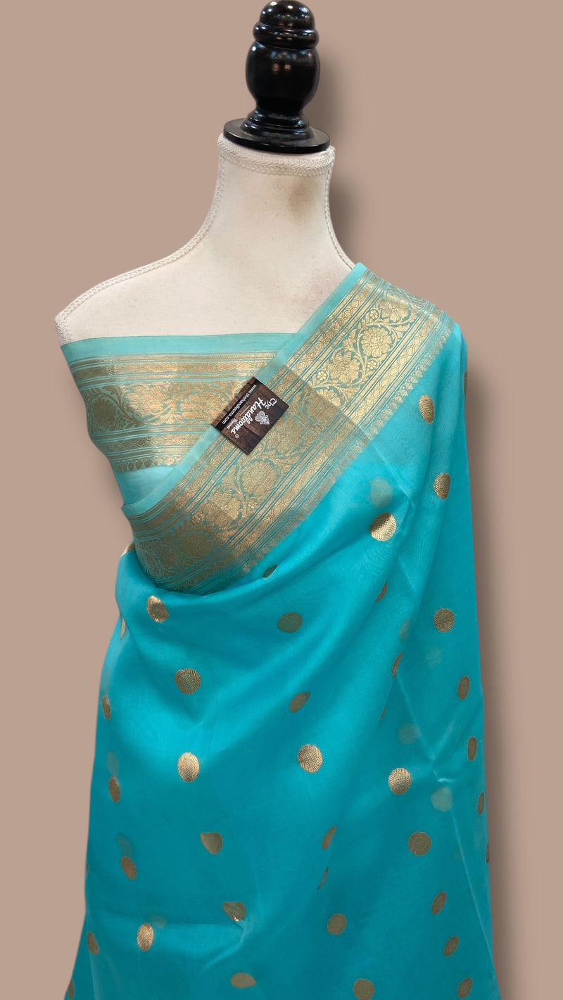 Pure Kora Handloom Banarasi Saree - The Handlooms