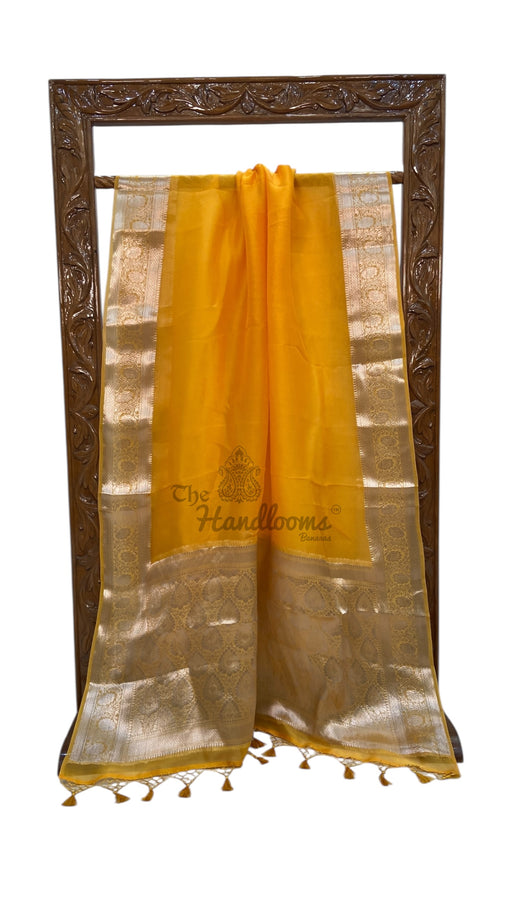 Pure Kora Silk Handloom Banarasi Saree - The Handlooms