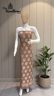 Khaddi Georgette Banarasi Dress material Water Zari - The Handlooms