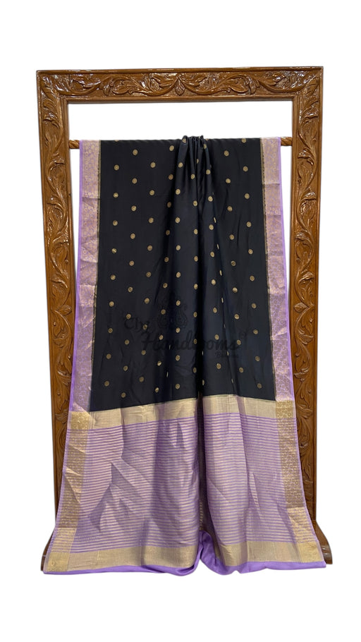 Moonga Georgette Handloom Banarasi Saree - The Handlooms