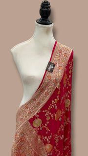 Pure Khaddi Georgette Handloom Dupatta - The Handlooms