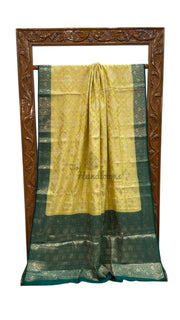 Pure Chiniya Silk Handloom Banarasi Saree - The Handlooms