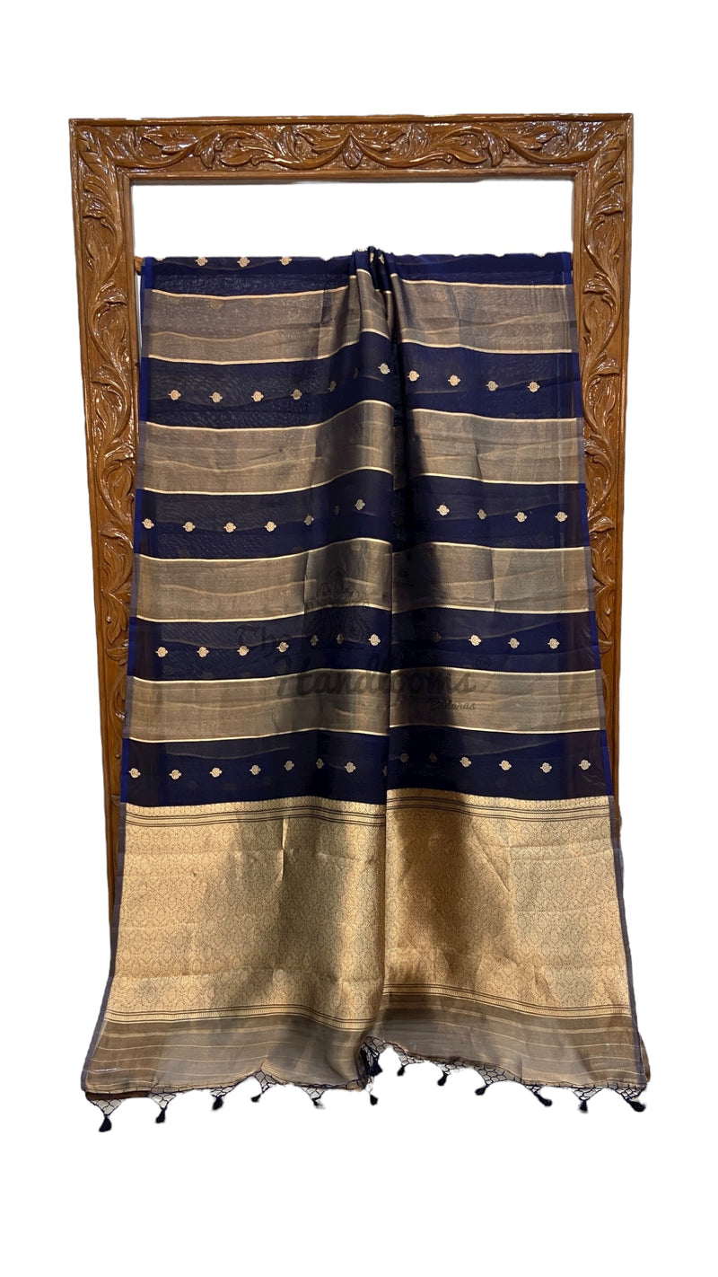 Pure Kora Tissue Handloom Banarasi Saree - The Handlooms