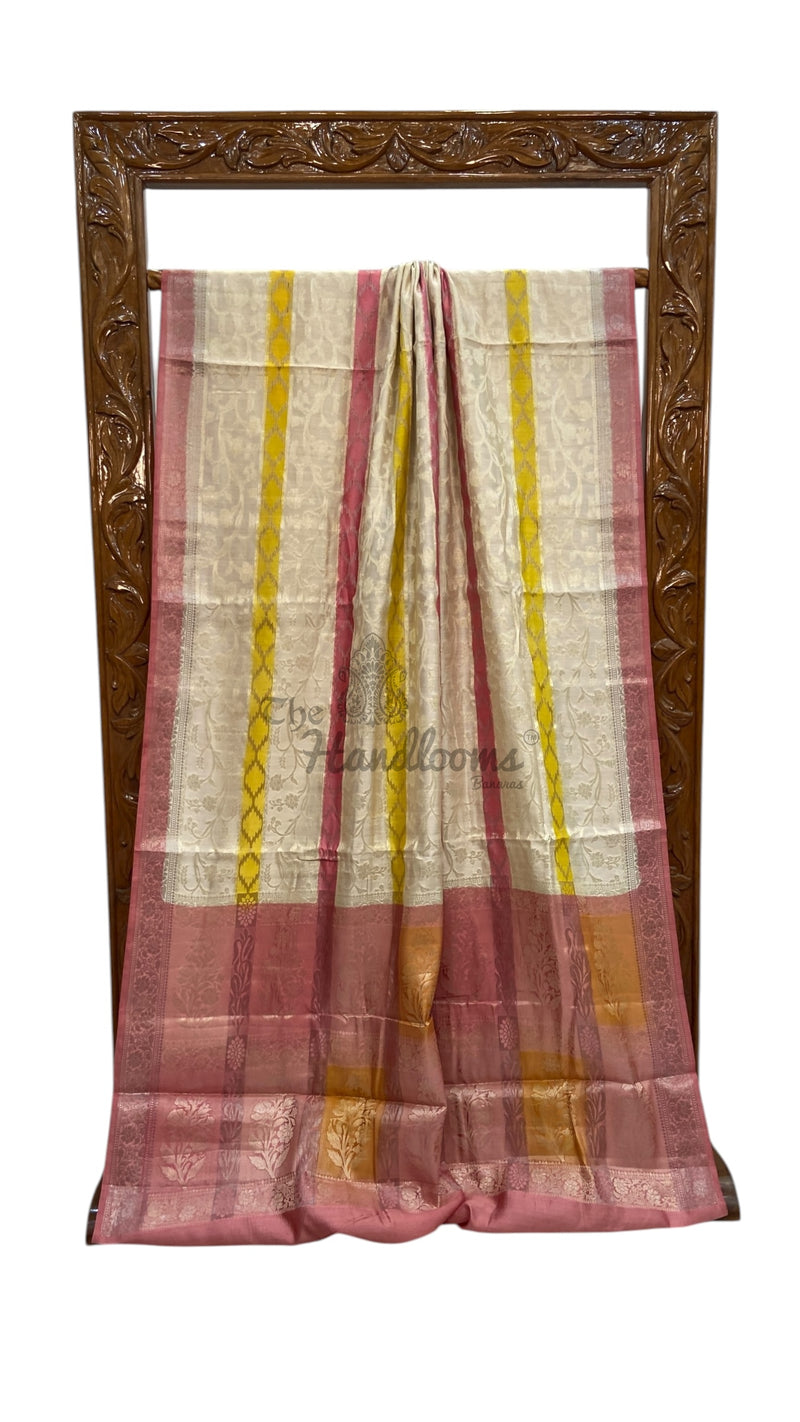Pure Chiniya Silk Handloom Banarasi Saree - The Handlooms