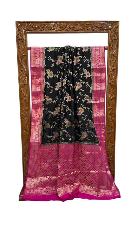 Pure Chiniya Silk Handloom Banarasi Saree - The Handlooms