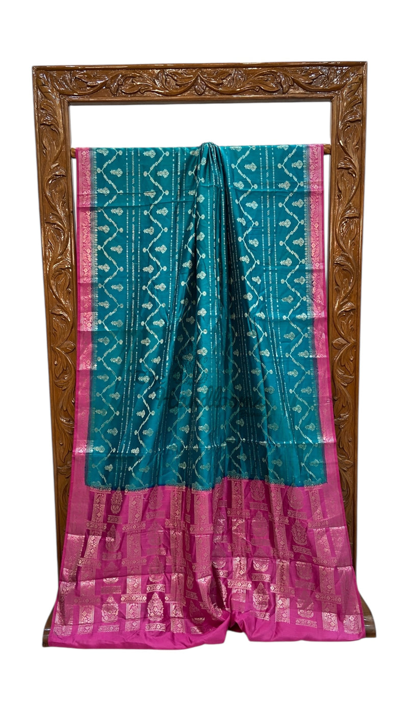 Pure Chiniya Silk Handloom Banarasi Saree - The Handlooms