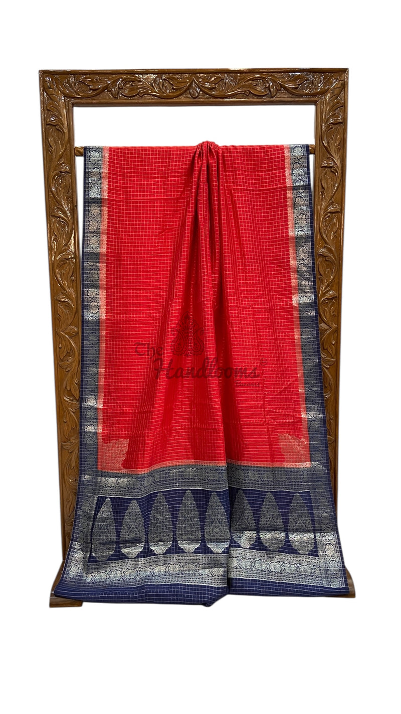 Pure Chiniya Silk Handloom Banarasi Saree - The Handlooms