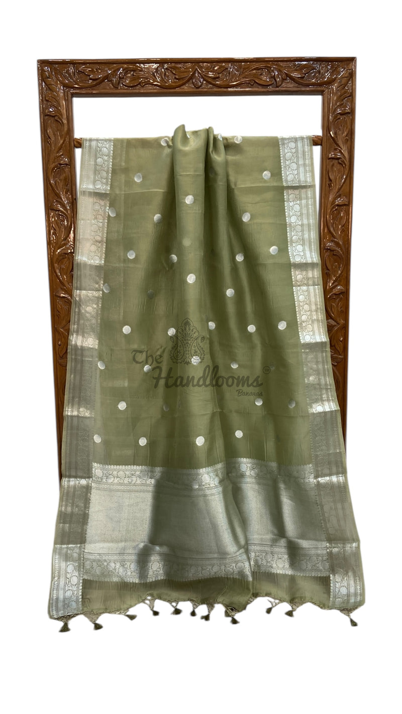 Pure Kora Handloom Banarasi Saree - The Handlooms