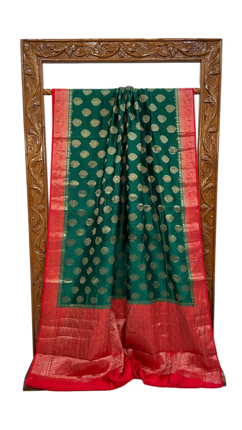 Pure Chiniya Silk Handloom Banarasi Saree - The Handlooms