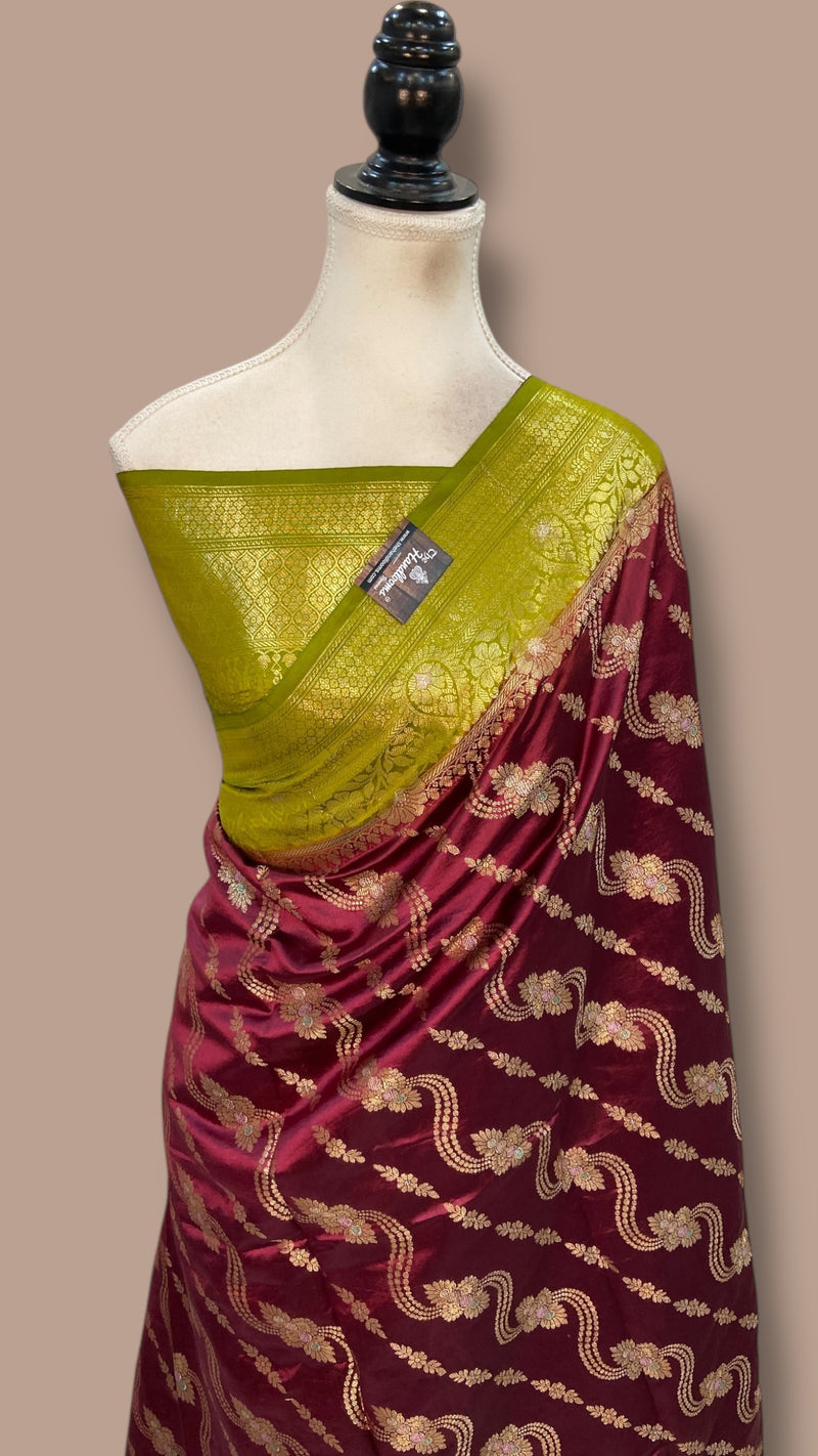 Pure Dupion Silk Banarasi Saree