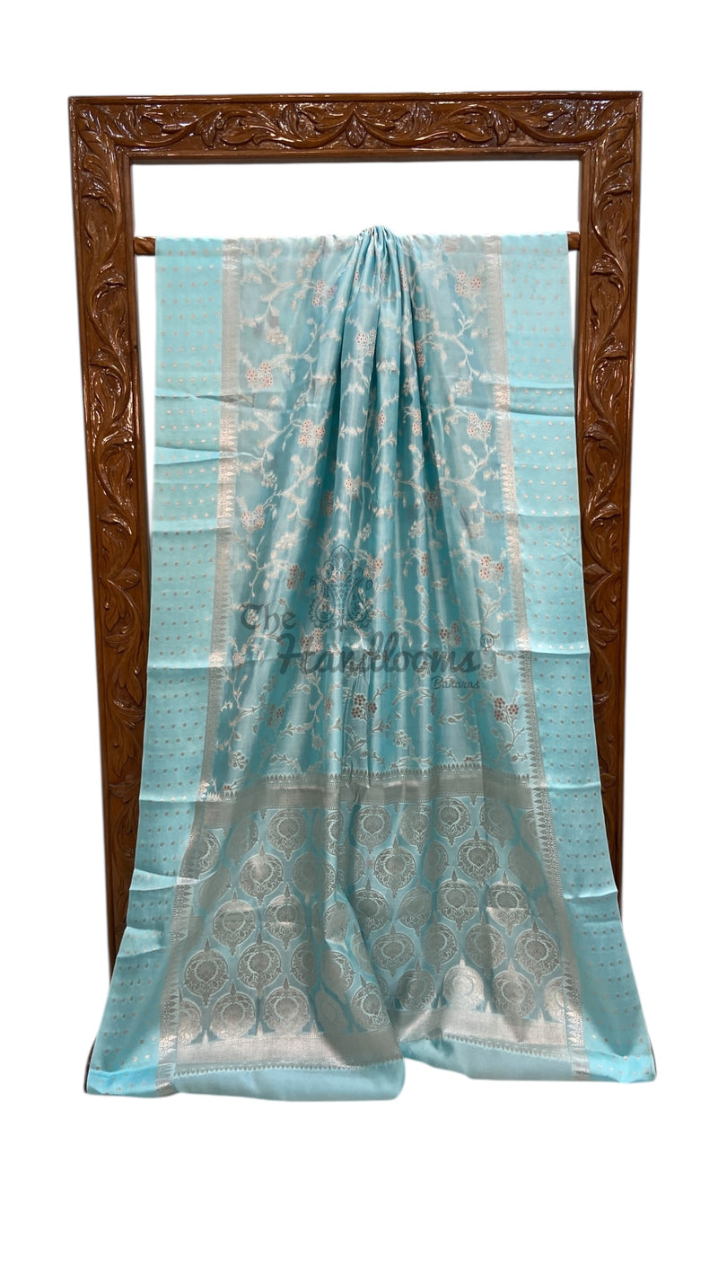 Pure Mango Silk Banarasi Handlokom Saree