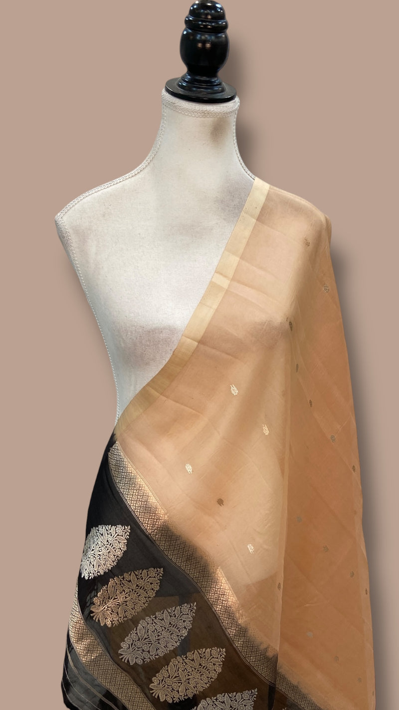 Pure kora Banarasi Handloom Dupatta