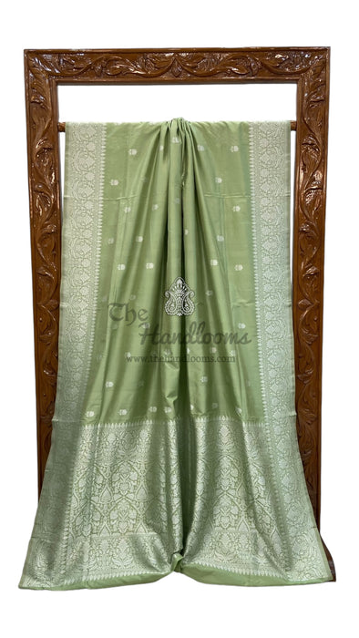 Pure Katan Silk Banarasi Handloom Saree - All over Kadua motifs