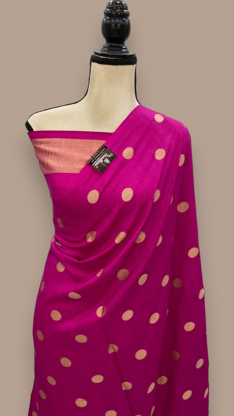 Moonga Georgette Handloom Banarasi Saree - The Handlooms