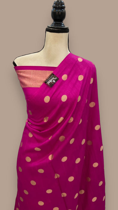 Moonga Georgette Handloom Banarasi Saree