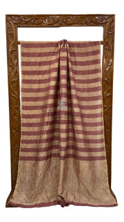 Pure Moonga Tissue Silk Banarasi Handloom Saree - The Handlooms