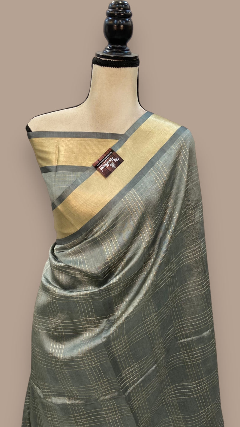 Pure Mango Silk Banarasi Handloom Saree - The Handlooms
