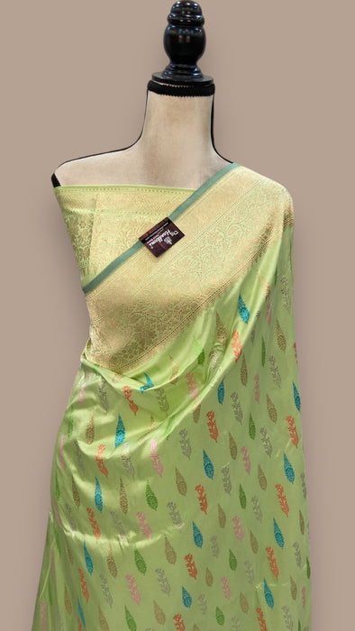 Ektara Pure Katan Silk Banarasi Handloom Saree - All over kadiyal Jaal work