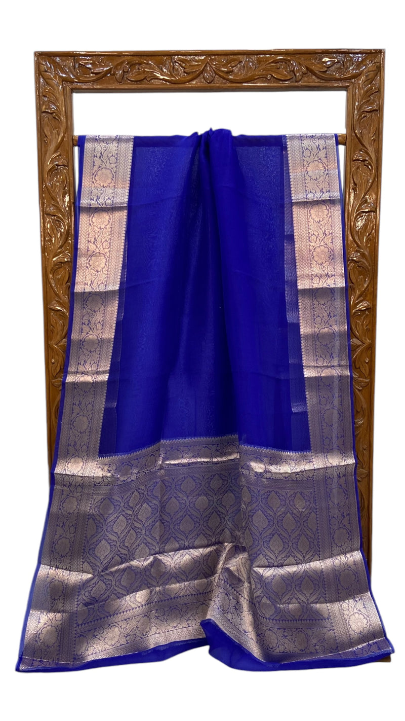 Pure Kora Handloom Banarasi Saree - The Handlooms
