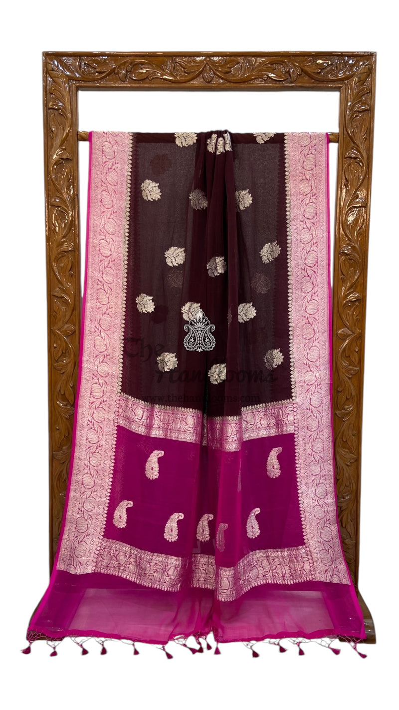 Pure Georgette Banarasi Saree - The Handlooms