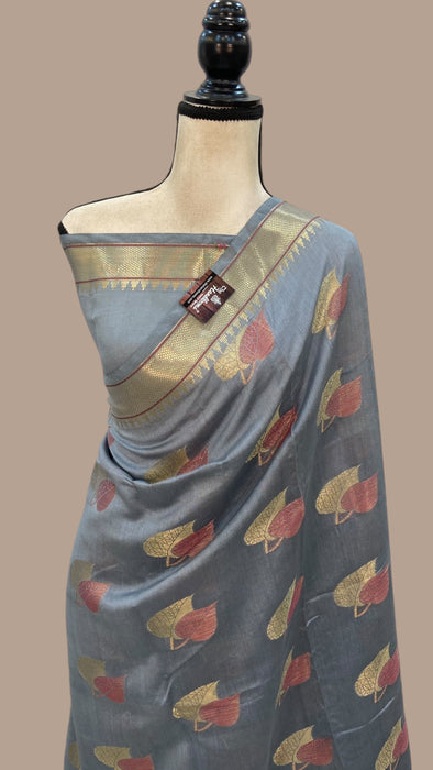 Pure Chanderi Handloom Banarasi Saree