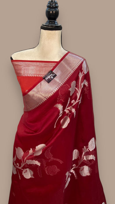 Pure Kora Handloom Banarasi Saree