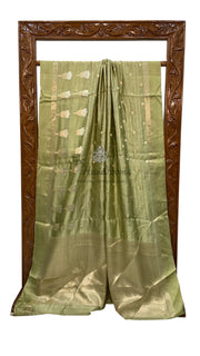 Pure Mango Silk Banarasi Handloom Saree - The Handlooms
