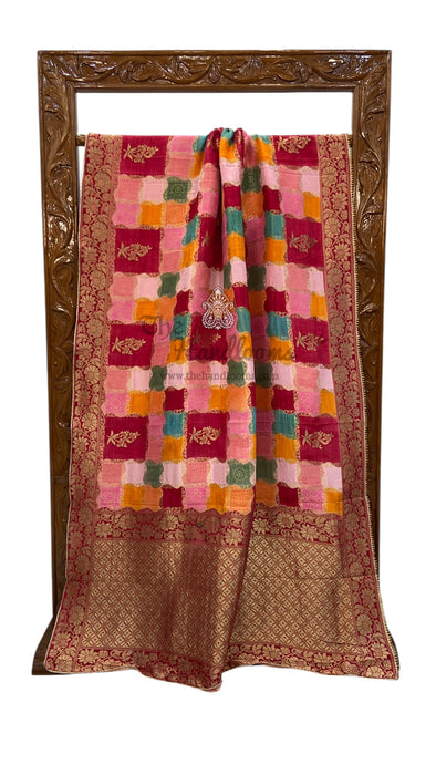 Pure Khaddi Crepe Silk Banarasi Saree