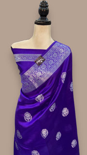 Pure Mango Silk Banarasi Handloom Saree - The Handlooms