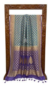 Pure Khaddi Georgette Banarasi Saree -  Gold zari - The Handlooms
