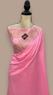 Pure Chiniya Silk Khaddi Handloom Banarasi Saree - The Handlooms