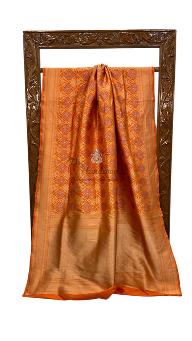 Pure Katan Silk Banarasi Handloom Saree - Tanchui Brocade