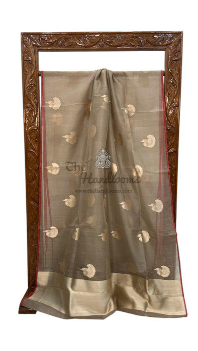 Pure Kora Handloom Banarasi Saree