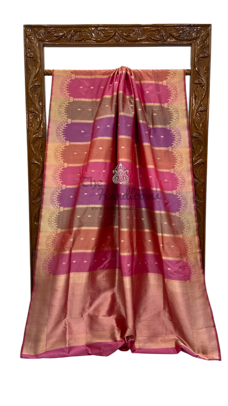 Pure Katan Silk Banarasi Handloom Saree - Rangkat - The Handlooms