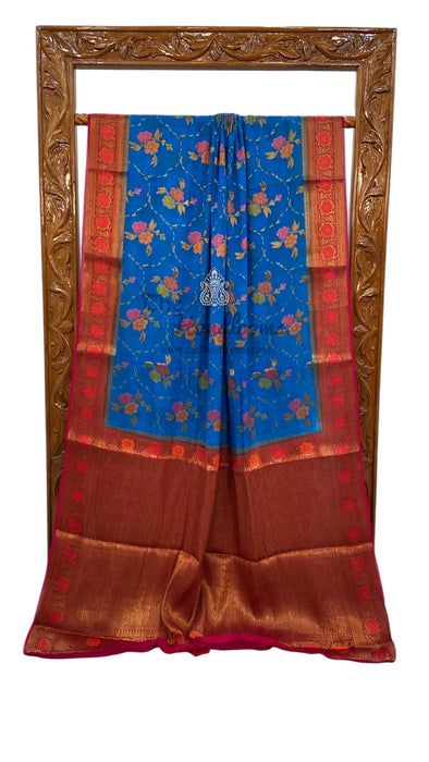 Pure Chiffon Khaddi Banarasi Saree