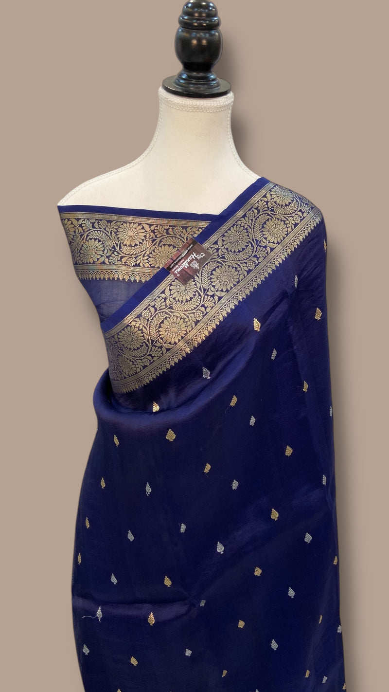 Pure Kora Handloom Banarasi Saree - The Handlooms