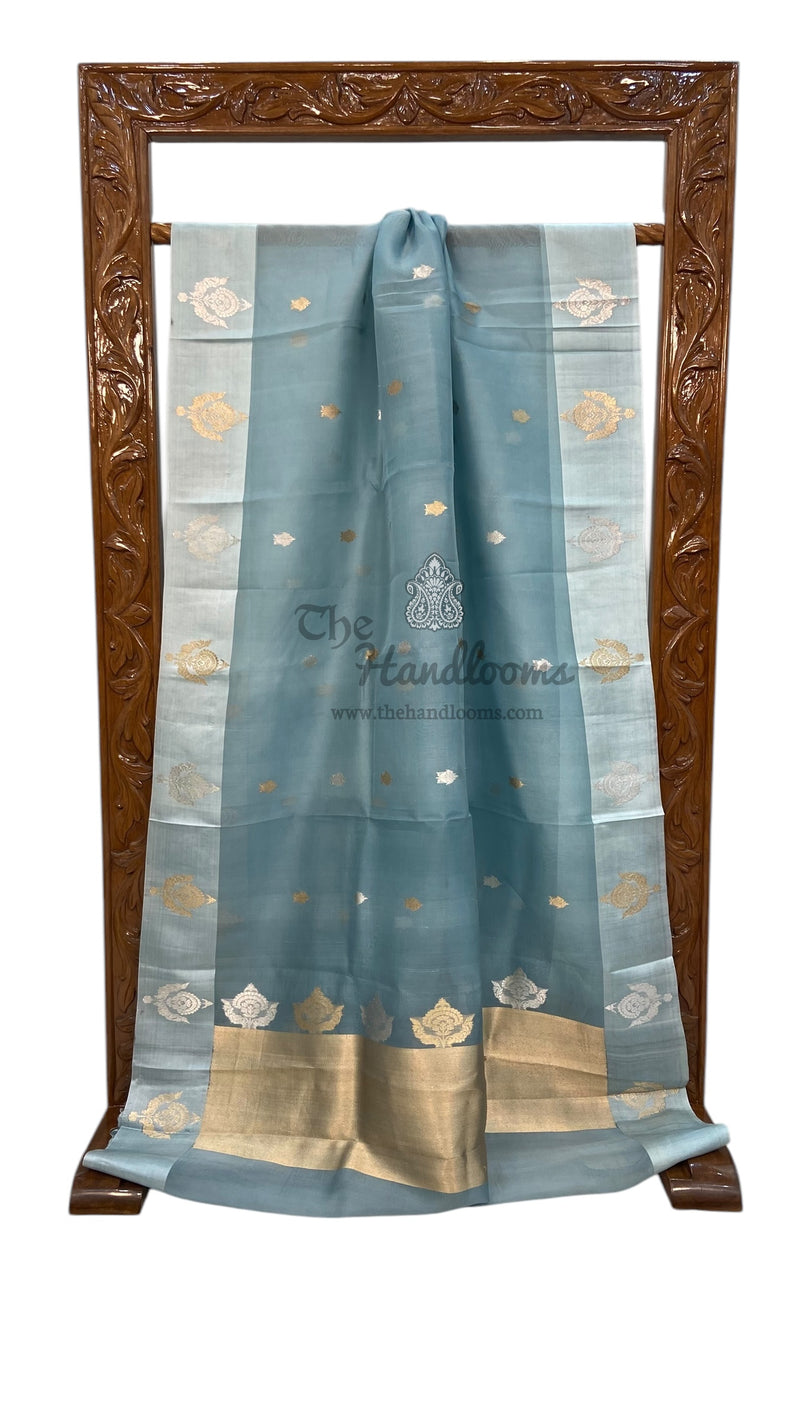 Pure Kora Handloom Banarasi Saree - The Handlooms