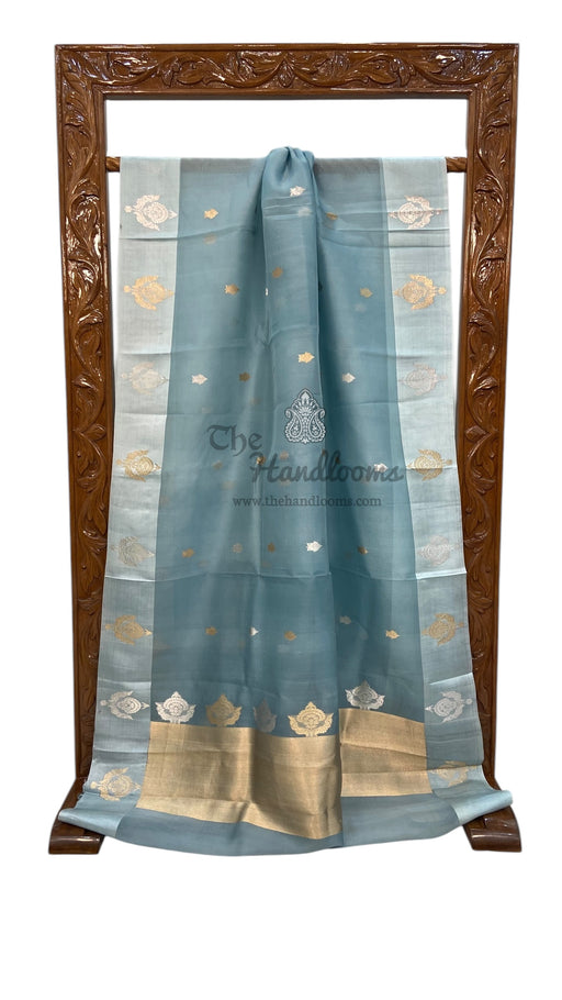 Pure Kora Handloom Banarasi Saree - The Handlooms