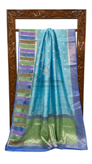 Pure Mango Silk Banarasi Handloom Saree - The Handlooms