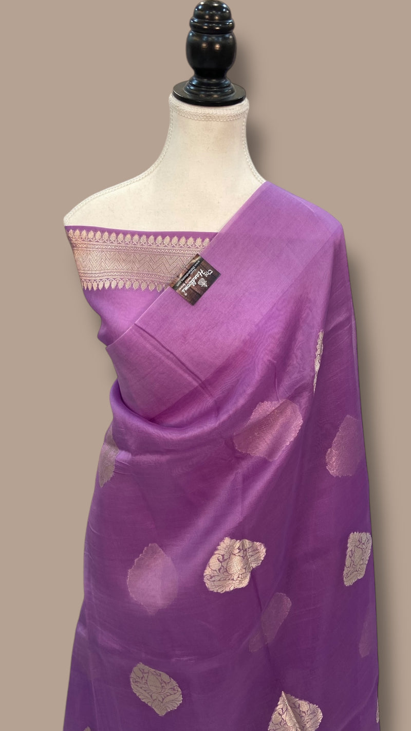 Pure Kora Handloom Banarasi Saree - The Handlooms
