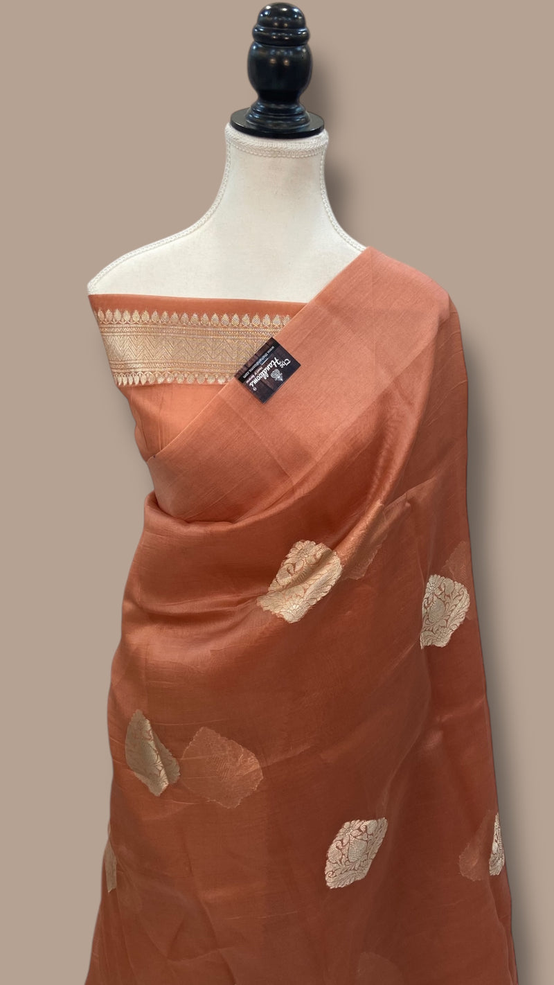 Pure Kora Handloom Banarasi Saree - The Handlooms