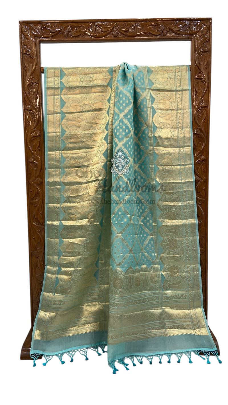Pure Kora Handloom Banarasi Saree - The Handlooms