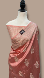 Pure Mango Silk Banarasi Handloom Saree - The Handlooms