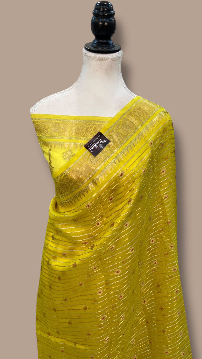 Pure Kora Handloom Banarasi Saree - The Handlooms