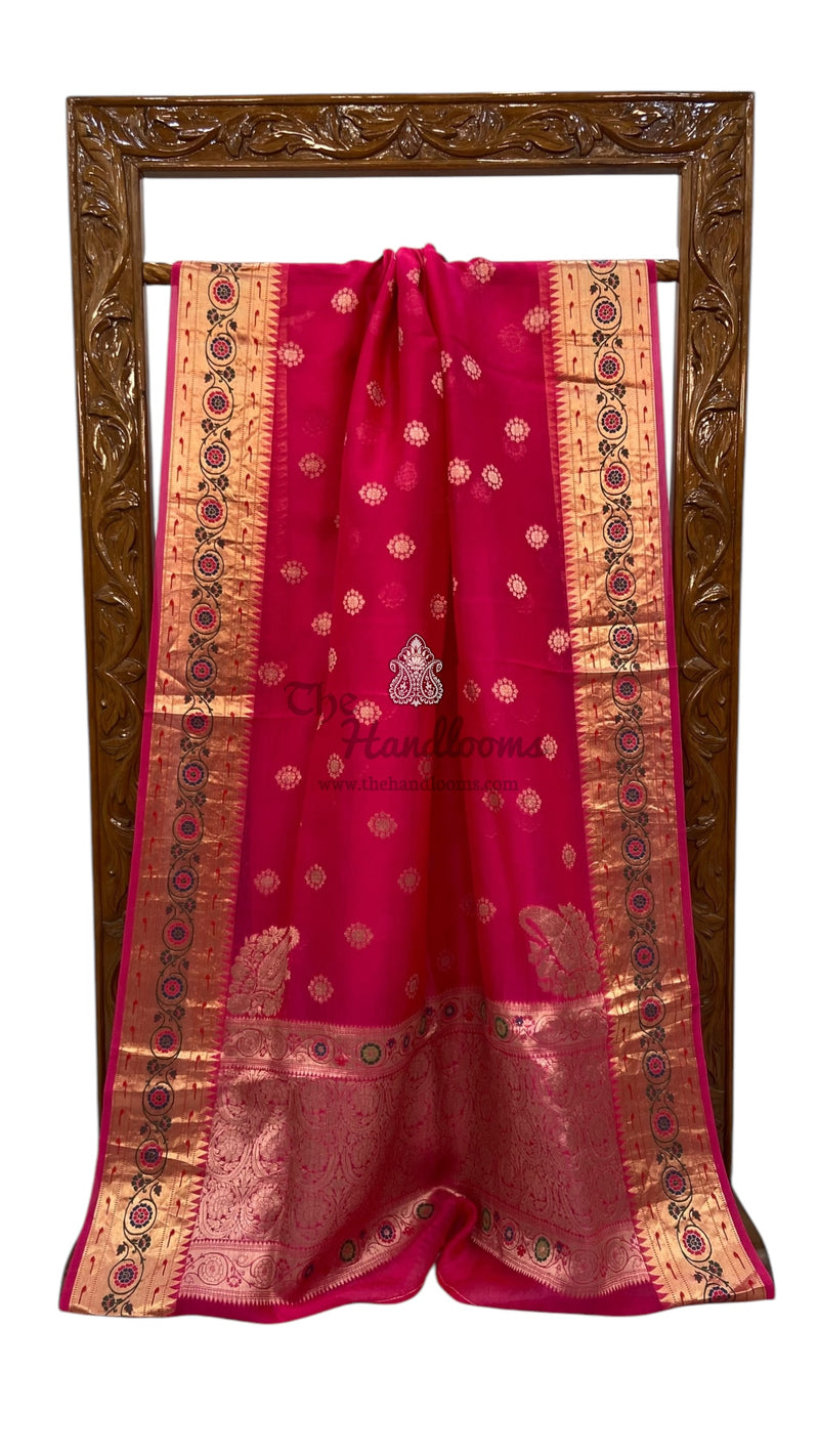 Pure Kora Handloom Banarasi Saree - The Handlooms
